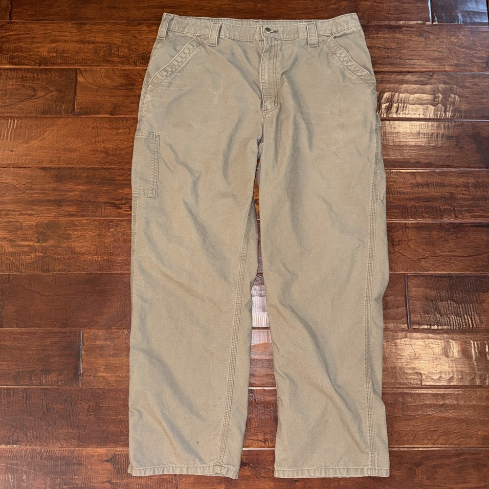 Carhartt Men's 40x32 B151 LBR Original Dungaree Fit Work Pants Cotton Brown